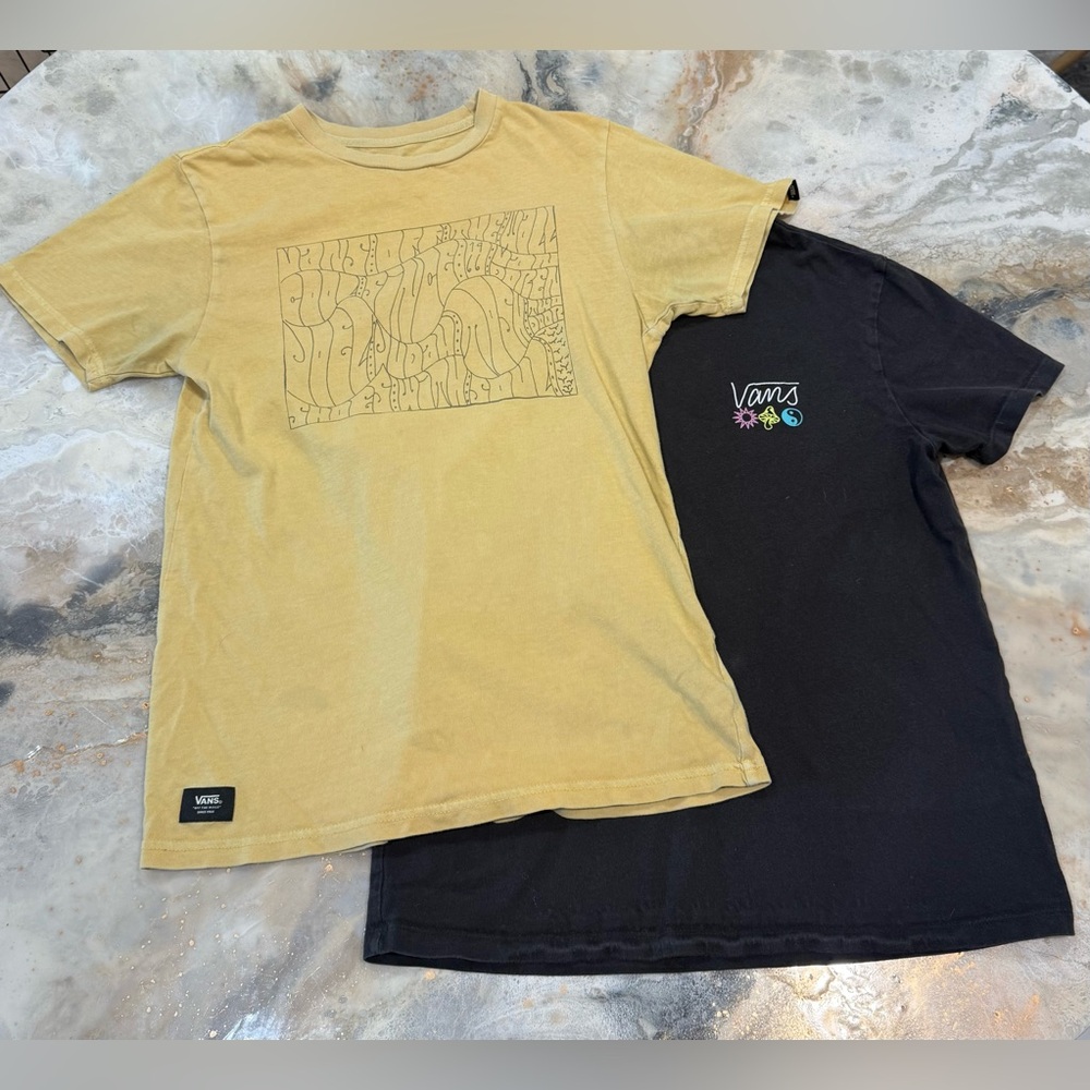 Vans Tees - Mustard and Black